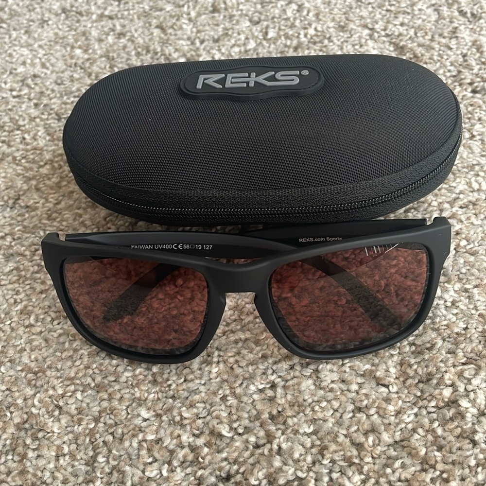 Reks Sport - Polarized Kontrast Sunglasses, Rose Amber color